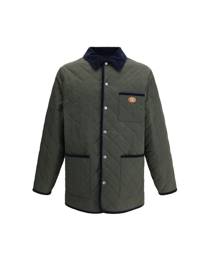 Valentino Green Polyamide Coat