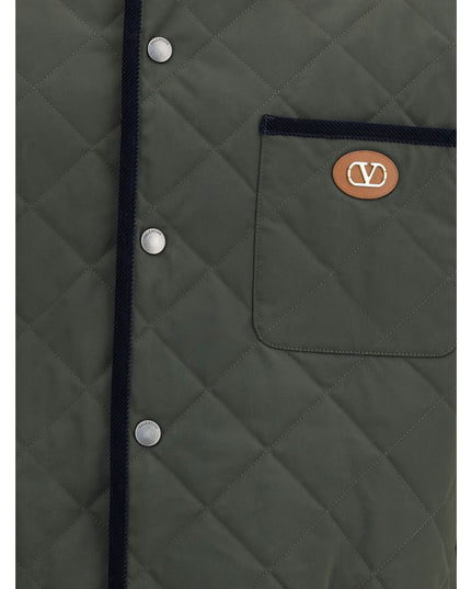 Valentino Green Polyamide Coat