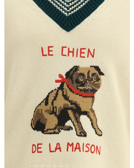 Valentino Cream Wool Sweatshirt