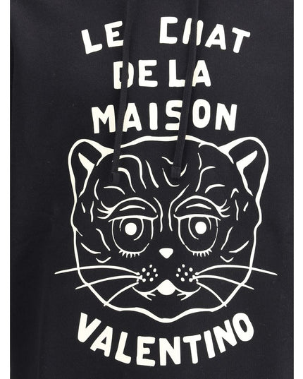 Valentino Black Cotton Sweatshirt