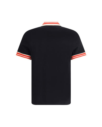 Valentino Black Cotton Polo Shirt