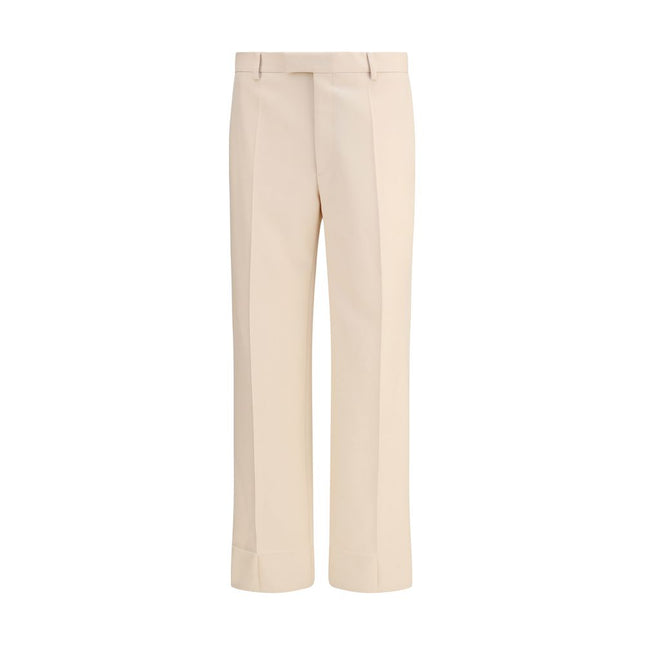 Valentino Cream Fleece Wool Dress Pants