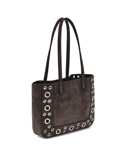 Valentino Garavani Brown Calf Leather Bos Taurus Shoulder Bag