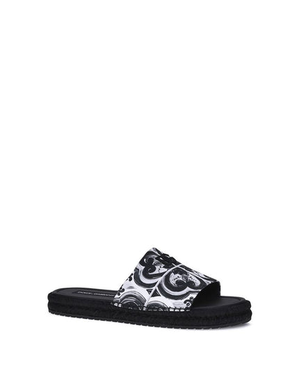 Dolce & Gabbana Black Cotton Espadrilles