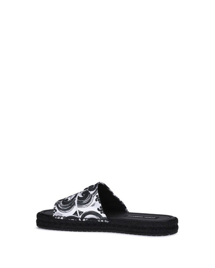 Dolce & Gabbana Black Cotton Espadrilles
