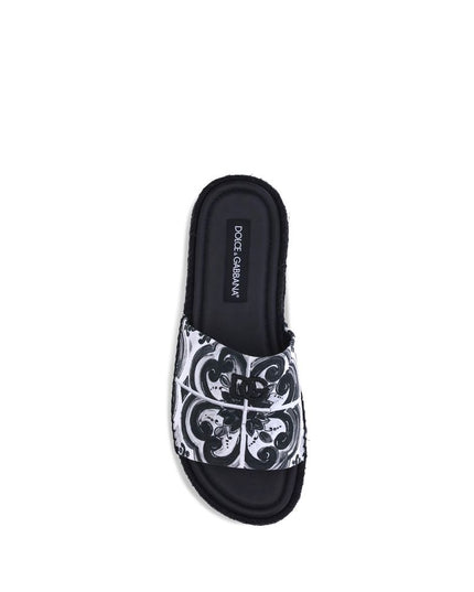 Dolce & Gabbana Black Cotton Espadrilles