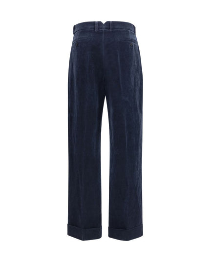 Valentino Blue Cotton Pants