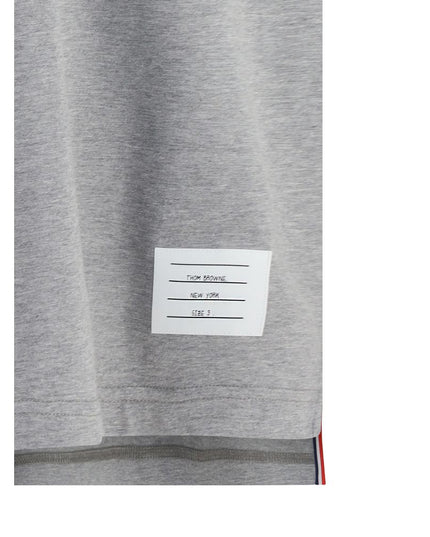 Thom Browne Gray Cotton T-Shirt
