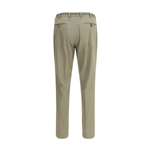 Brioni Green Cotton Chino Pants
