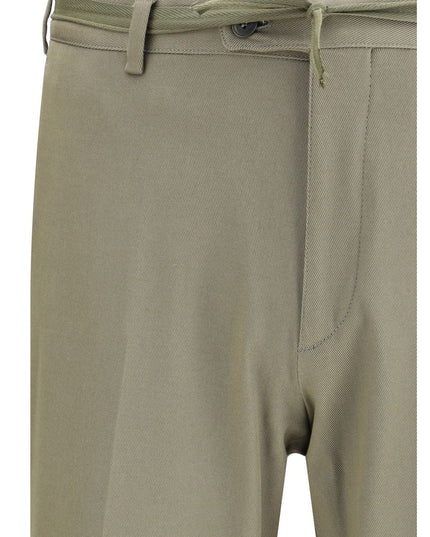 Brioni Green Cotton Chino Pants