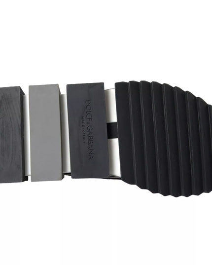 Dolce & Gabbana Black White Slip On Sorrento Sneakers Shoes