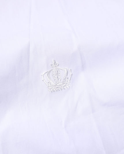 Dolce & Gabbana White Cotton GOLD Long Sleeves Formal Shirt