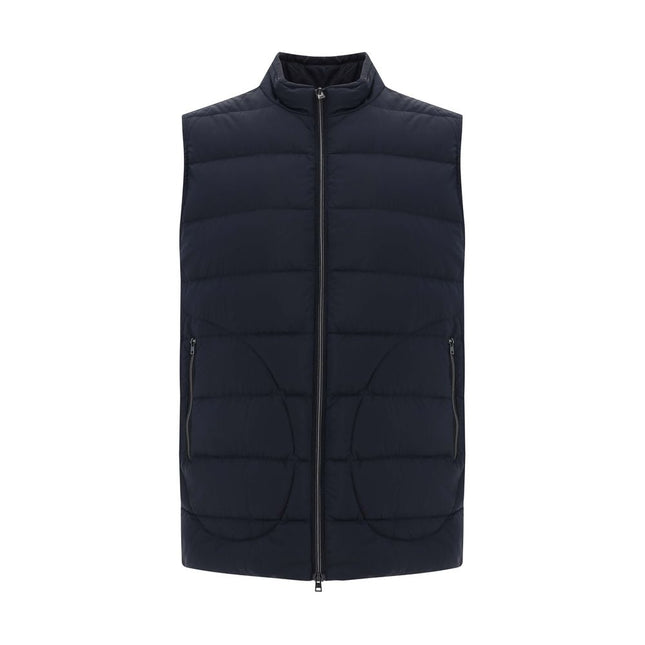 Herno Black Polyamide Sleveless Jacket