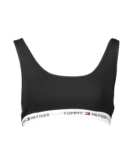 Tommy Hilfiger Black Cotton Women Sports Bra
