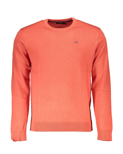 Napapijri Red Cotton Men Sweater