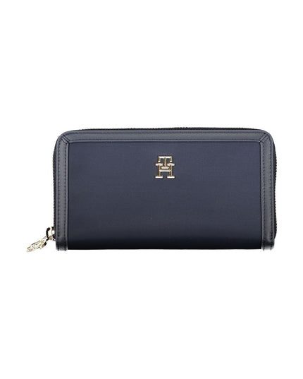 Tommy Hilfiger Chic Sustainable Blue Wallet with Secure Zip
