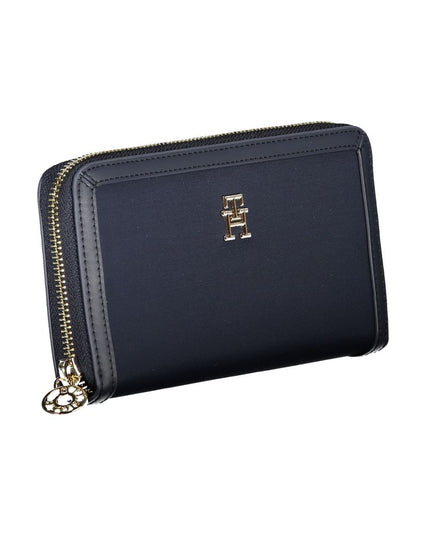 Tommy Hilfiger Chic Sustainable Blue Wallet with Secure Zip