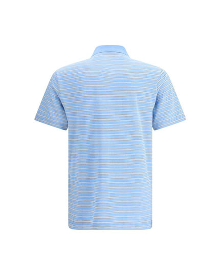 Prada Light Blue Cotton Polo Shirt