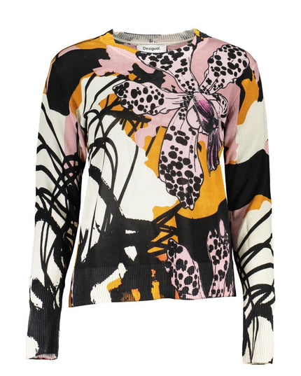 Desigual Pink Linen Sweater