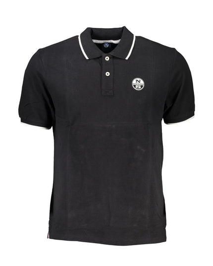 North Sails Black Cotton Polo Shirt