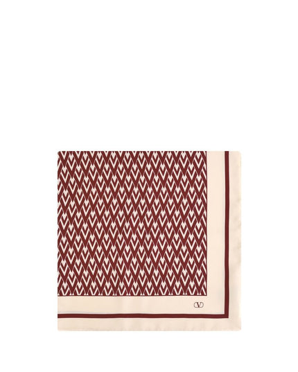 Valentino Garavani Red Silk Scarf