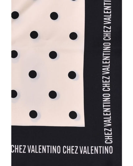 Valentino Garavani Black Silk Scarf