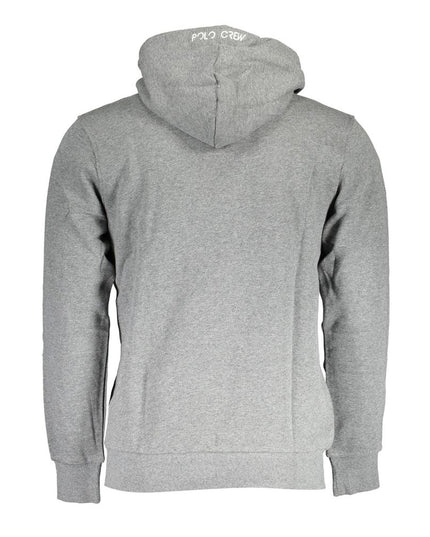 La Martina Gray Cotton Men Sweater