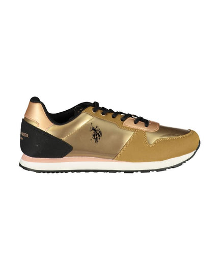 U.S. POLO ASSN. Gold Polyester Sneaker