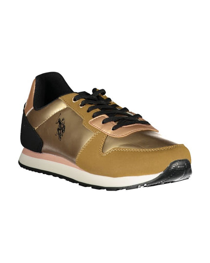 U.S. POLO ASSN. Gold Polyester Sneaker