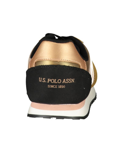 U.S. POLO ASSN. Gold Polyester Sneaker