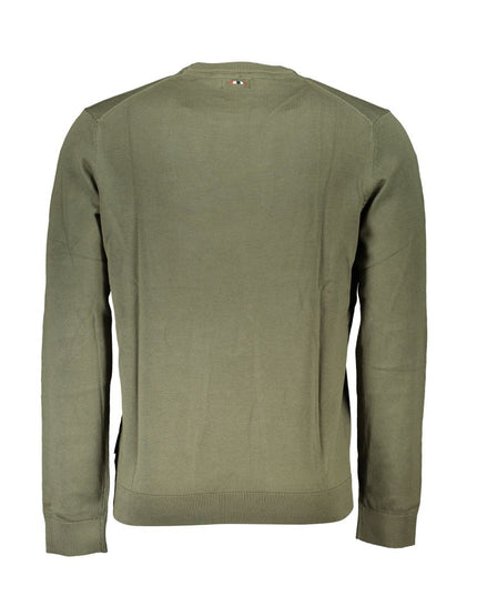 Napapijri Green Cotton Men Sweater