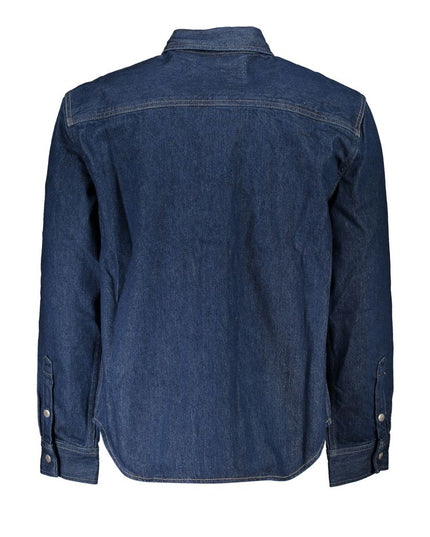 Calvin Klein Blue Cotton Men Jacket