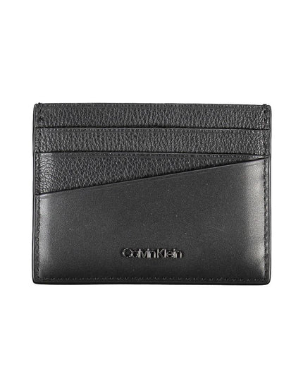 Calvin Klein Elegant Leather Card Holder in Timeless Black