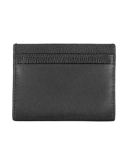 Calvin Klein Elegant Leather Card Holder in Timeless Black