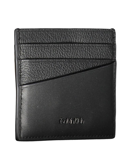 Calvin Klein Elegant Leather Card Holder in Timeless Black