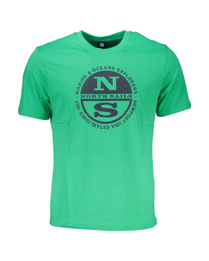 North Sails Green Cotton T-Shirt