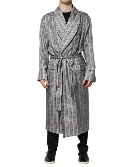 Dolce & Gabbana Multicolor Floral Robe Coat Wrap Jacket