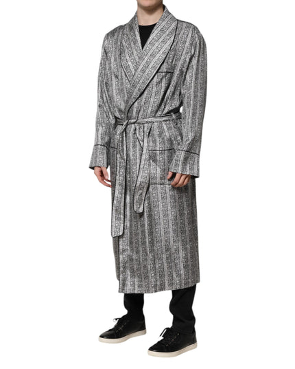 Dolce & Gabbana Multicolor Floral Robe Coat Wrap Jacket