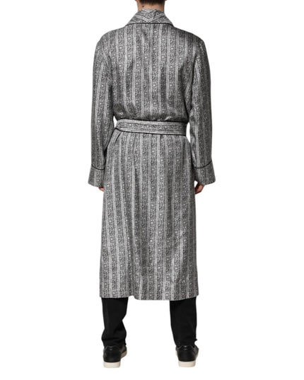 Dolce & Gabbana Multicolor Floral Robe Coat Wrap Jacket