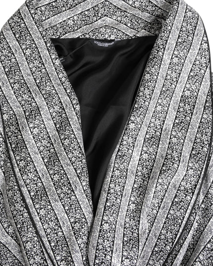 Dolce & Gabbana Multicolor Floral Robe Coat Wrap Jacket
