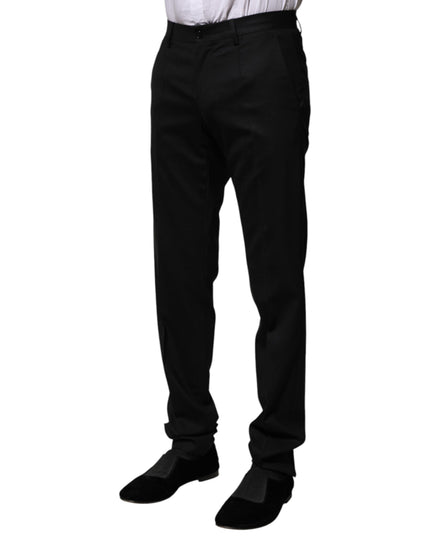 Dolce & Gabbana Black Wool Formal Dress Pants