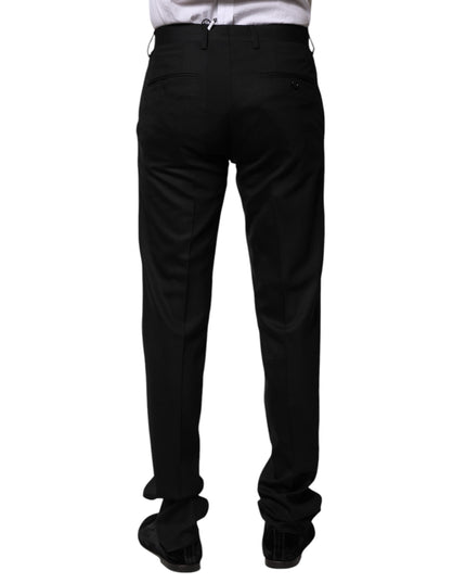 Dolce & Gabbana Black Wool Formal Dress Pants