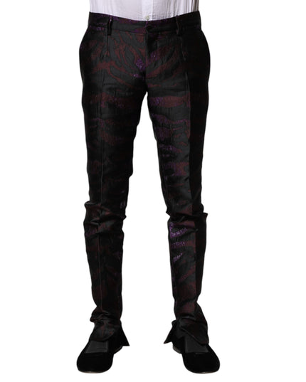 Dolce & Gabbana Multicolor Polyester Patterned Pants