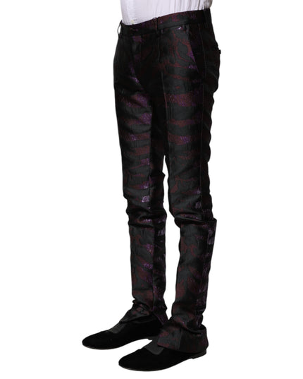 Dolce & Gabbana Multicolor Polyester Patterned Pants