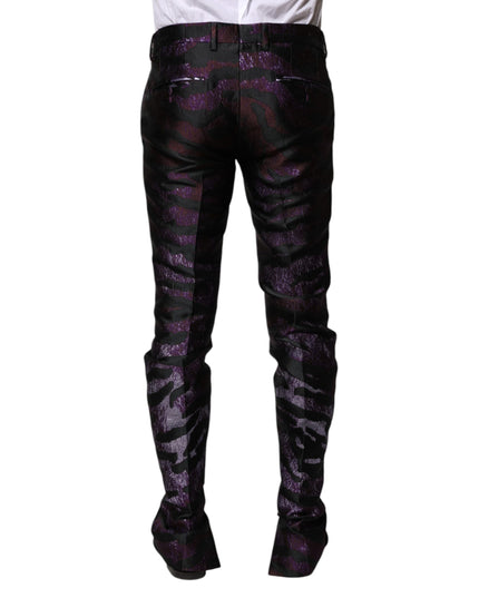 Dolce & Gabbana Multicolor Polyester Patterned Pants