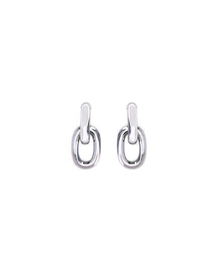 Rabanne Silver Resin Earrings