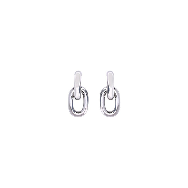 Rabanne Silver Resin Earrings