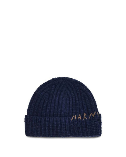 Marni Blue Wool Beanie