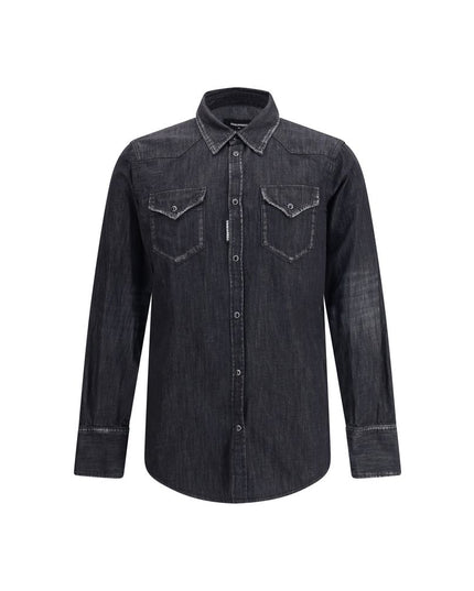 Dsquared² Black Denim Shirt