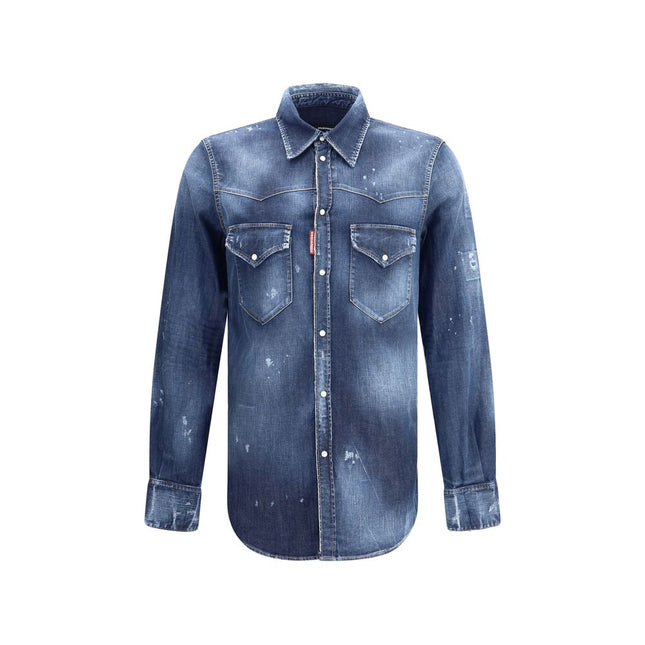 Dsquared² Blue Denim Shirt